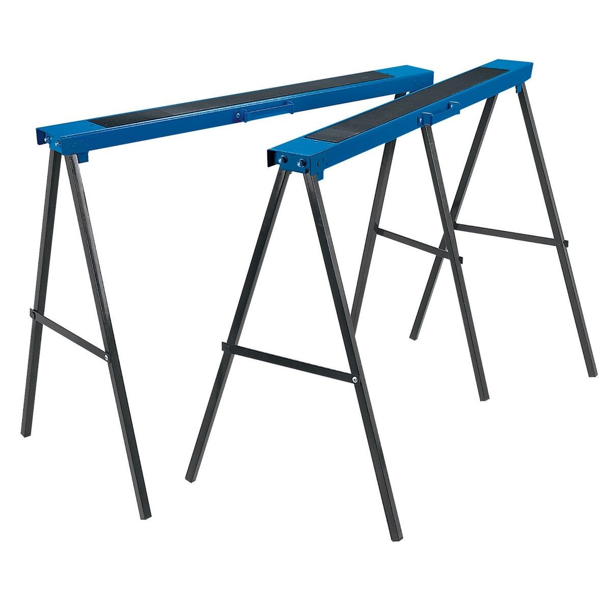 Draper Pair of Fold Down Trestles, 1000 x 800mm - Image 1