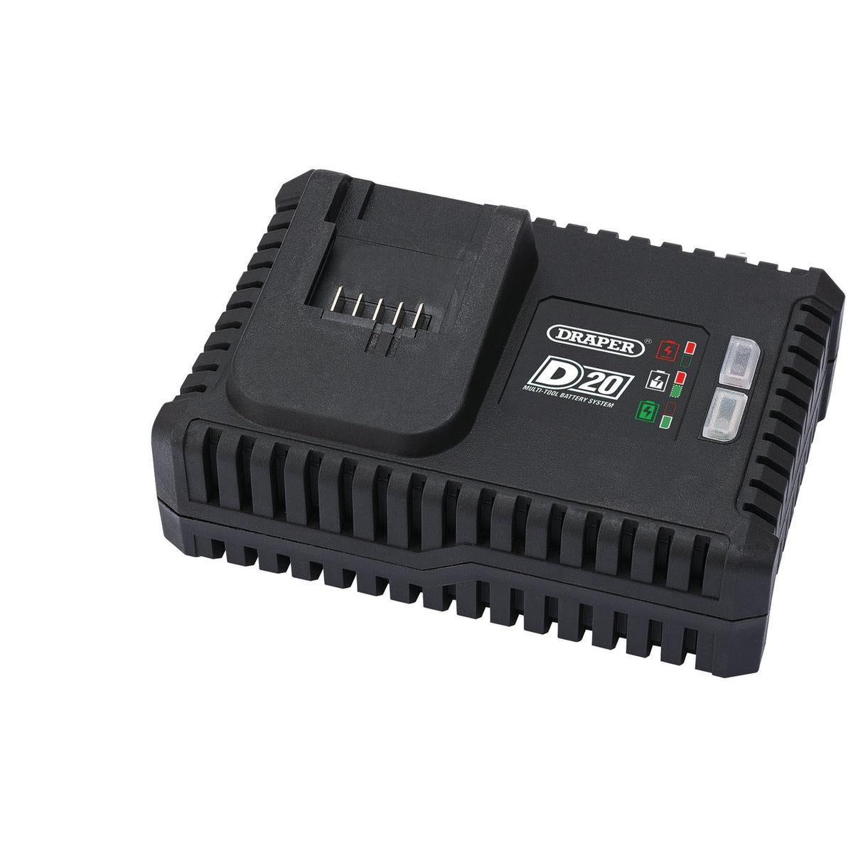 Draper D20 20V Fast Battery Charger, 4A - Image 1