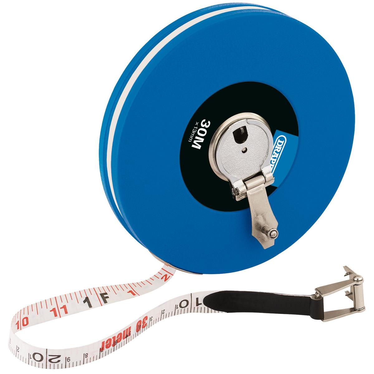 Draper Fibreglass Measuring Tape, Class III, 30m/100ft x 13mm - Image 2