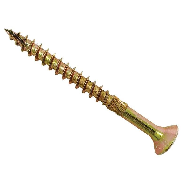 Forgefix Spectre PZ Compatible Wood Screw CSK ZYP 4.0 x 70mm Box 200 - FORSPE470Y - Image 1