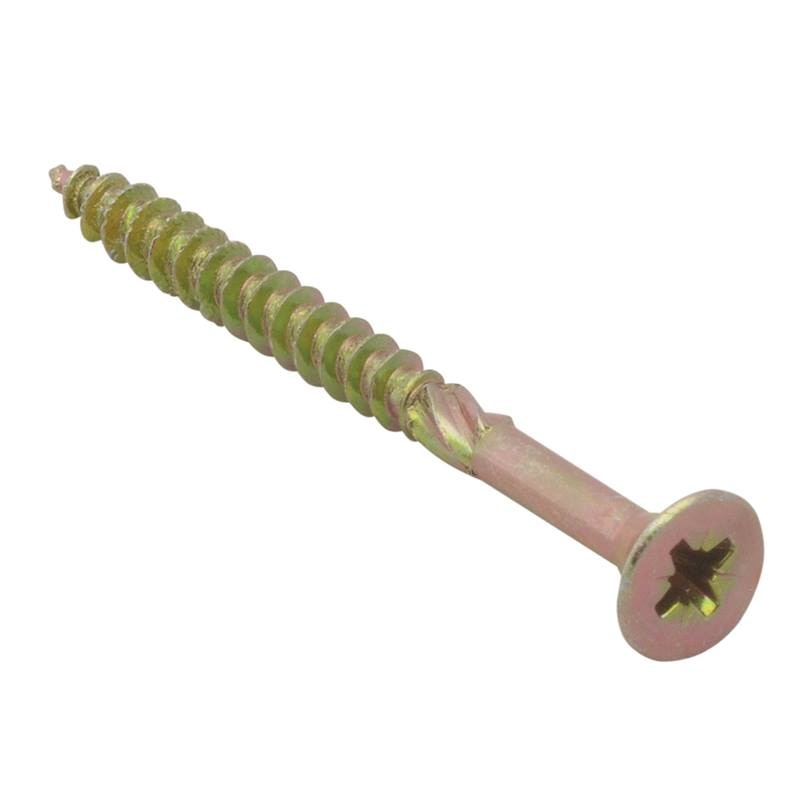 Forgefix Spectre PZ Compatible Wood Screw CSK ZYP 5.0 x 60mm Box 100 - FORSPE560Y - Image 1