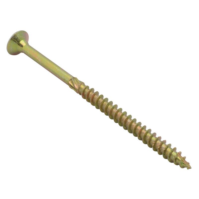 Forgefix Spectre PZ Compatible Wood Screw CSK ZYP 5.0 x 100mm Box 100 - FORSPE5100Y - Image 2