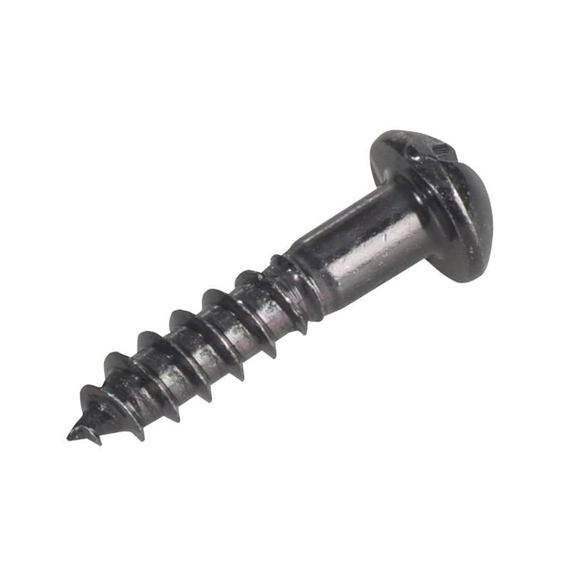 Forgefix Wood Screw Slotted Round Head ST Black Japanned 3/4in x 8 Forge Pack 25 - FORFPR348J - Image 2