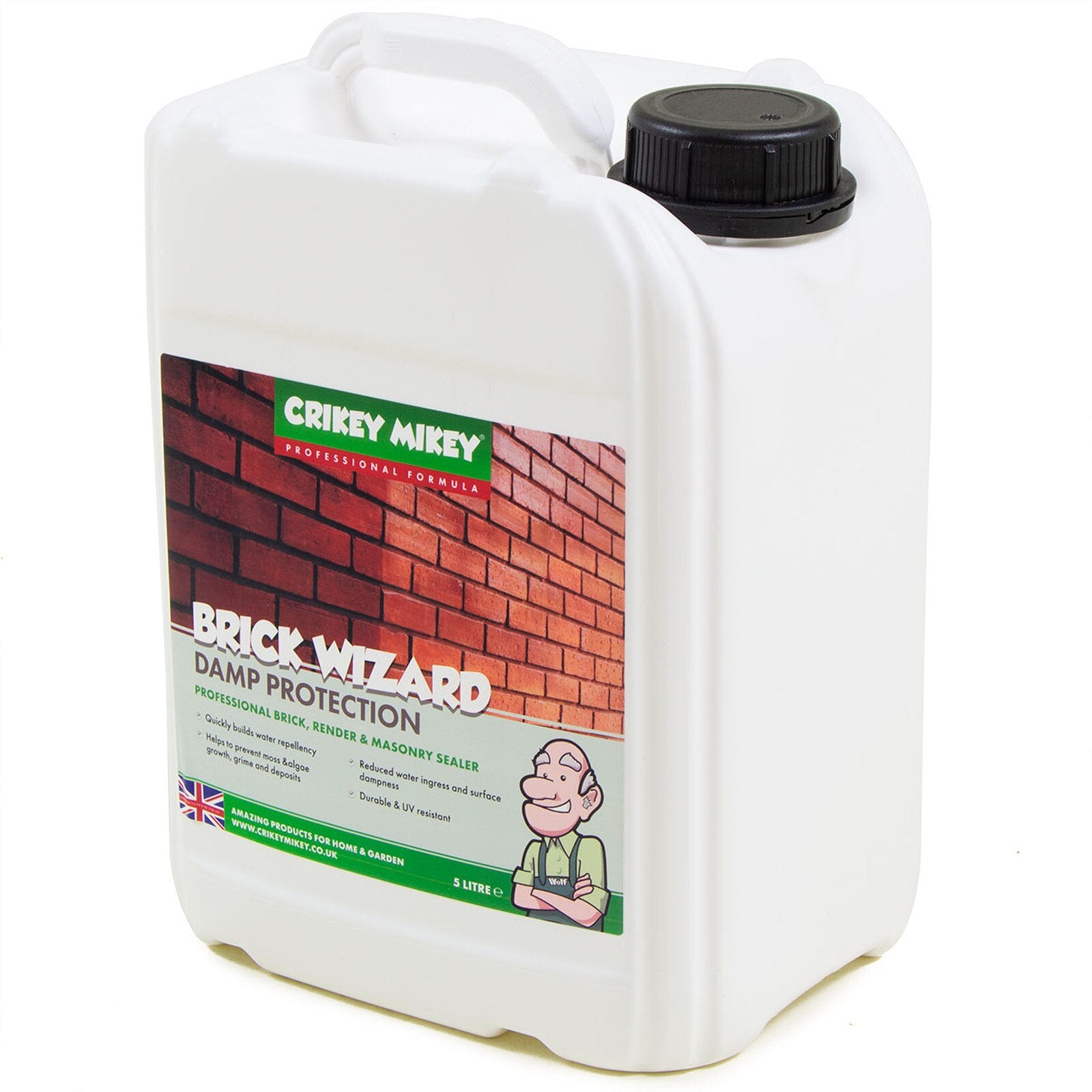 Crikey Mikey Brick Wizard Damp Protection 10L Cleaning Kit - Image 2