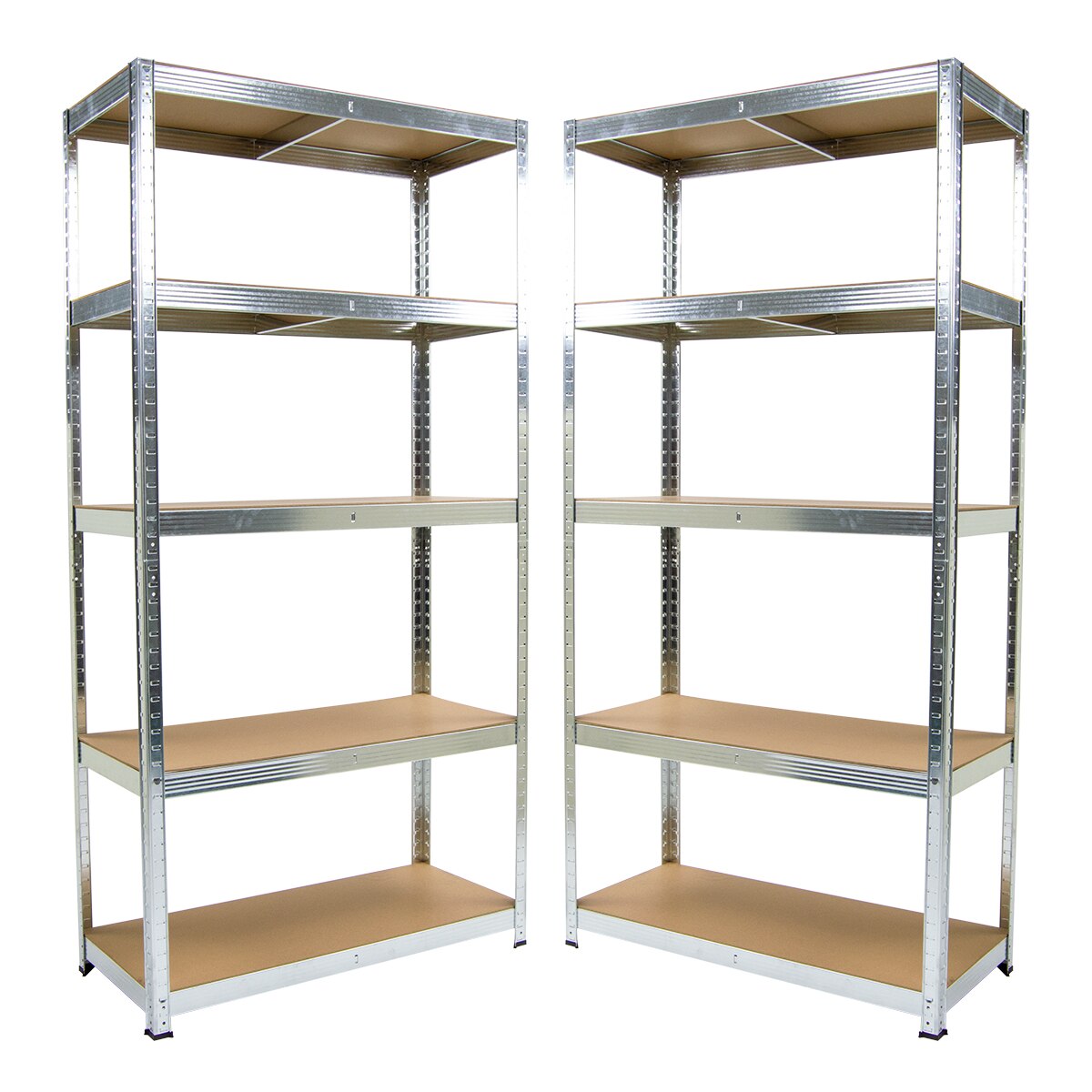 Wolf Boltless Shelving Unit 5-Tier 150x70x30cm - 2 Pack - Image 2