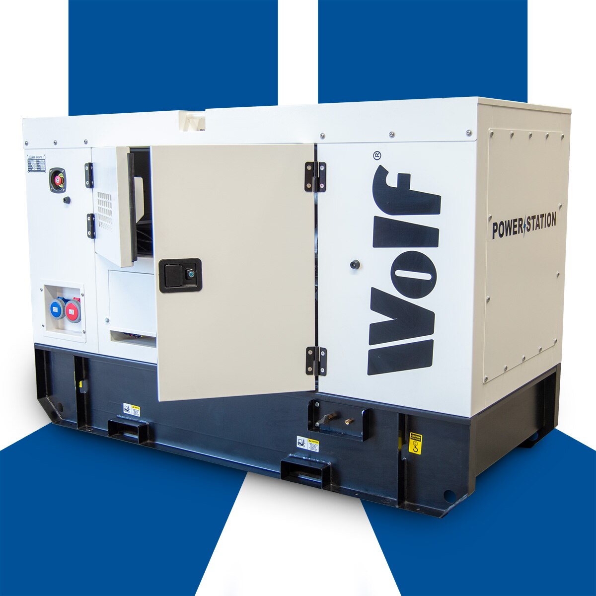 Wolf CONTRACTOR 44kVA 35.2kw 220L 3 Phase Diesel Generator - Image 1