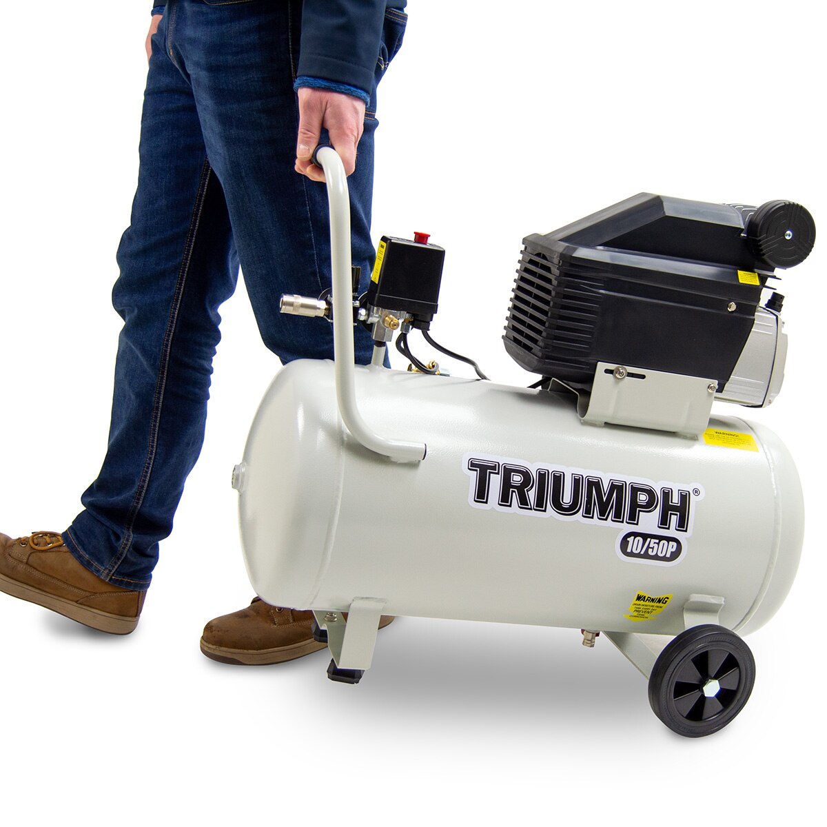 Triumph 10/50P Portable Commercial Air Compressor 50L 8.5CFM 2HP - Image 6