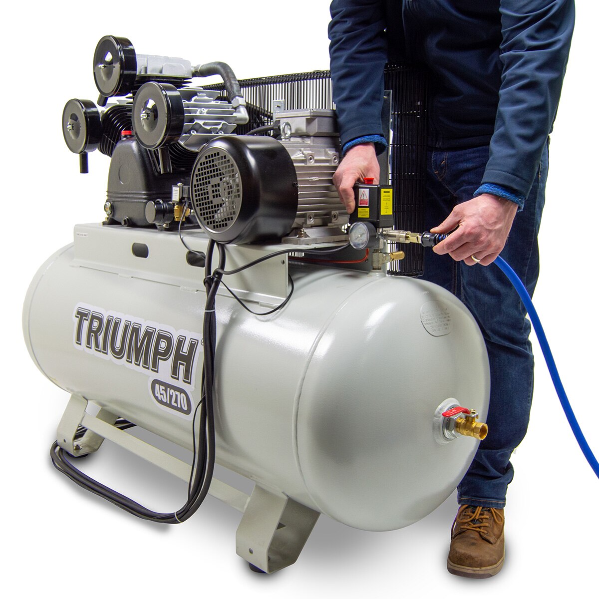 Triumph 45/270 Industrial Air Compressor 270L 45CFM Three-Phase 10HP - Image 5