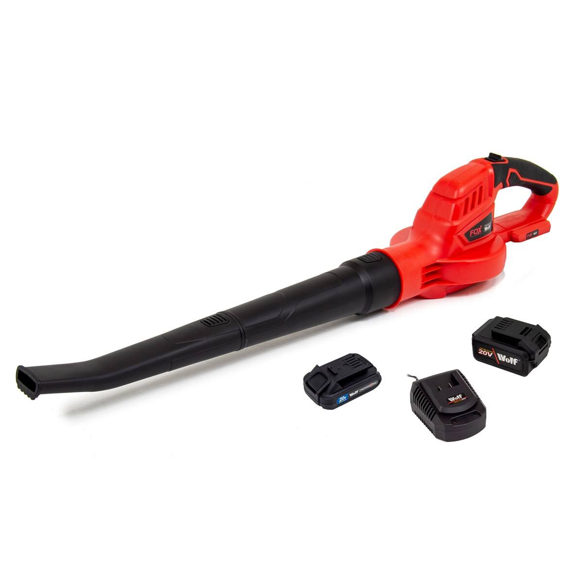 Fox 20V Leaf Blower with Fast Charger & 2 x 20V Batteries - Image 1