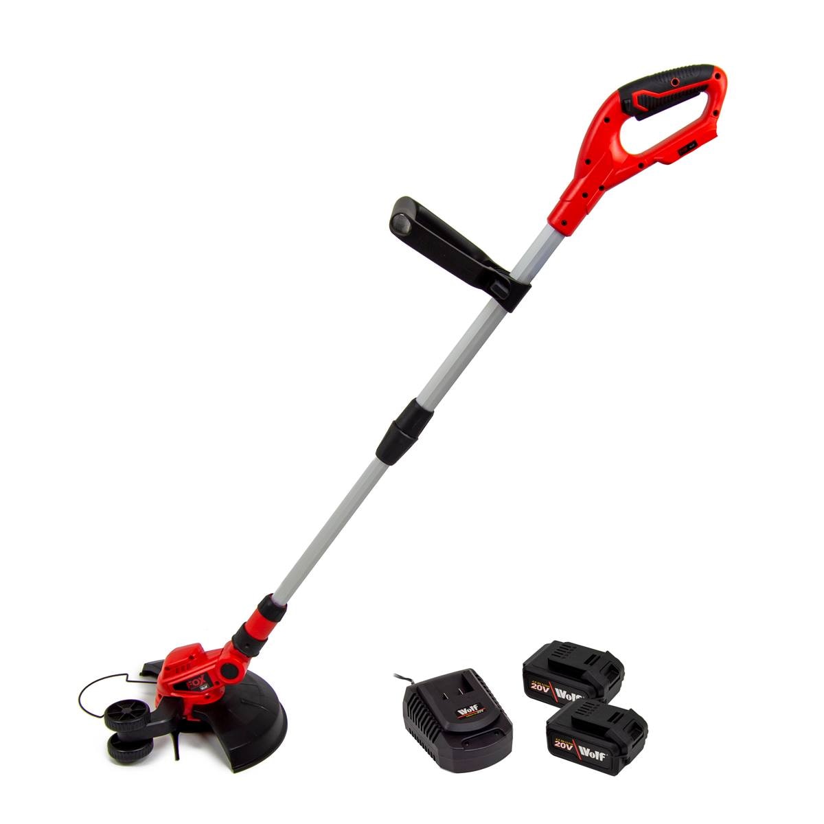 Fox 20V Grass Trimmer with Fast Charger & 2 x 20V Batteries - Image 1