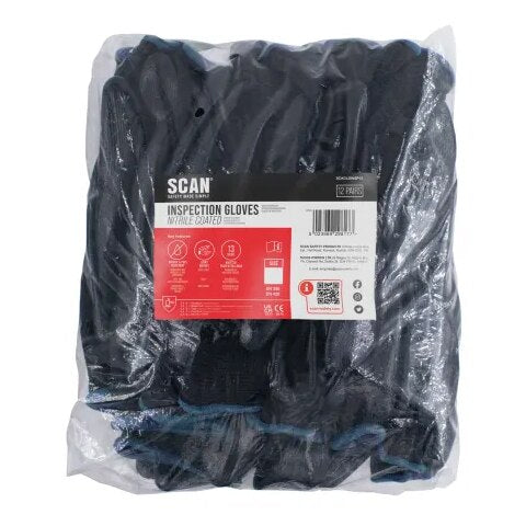 Scan Seamless Inspection Gloves - XL (Size 10) (12 Pairs) - SCAGLOINS12X - Image 2