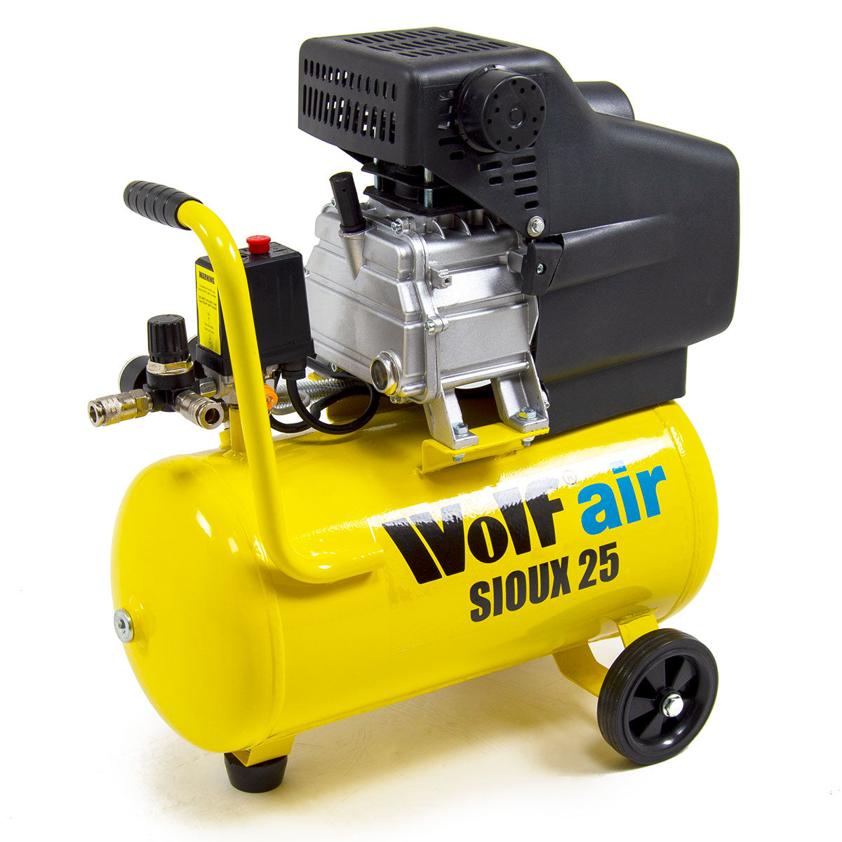 Ex Demo Wolf Sioux 25 9.6CFM 2.5HP Portable Air Compressor 24L - Image 1