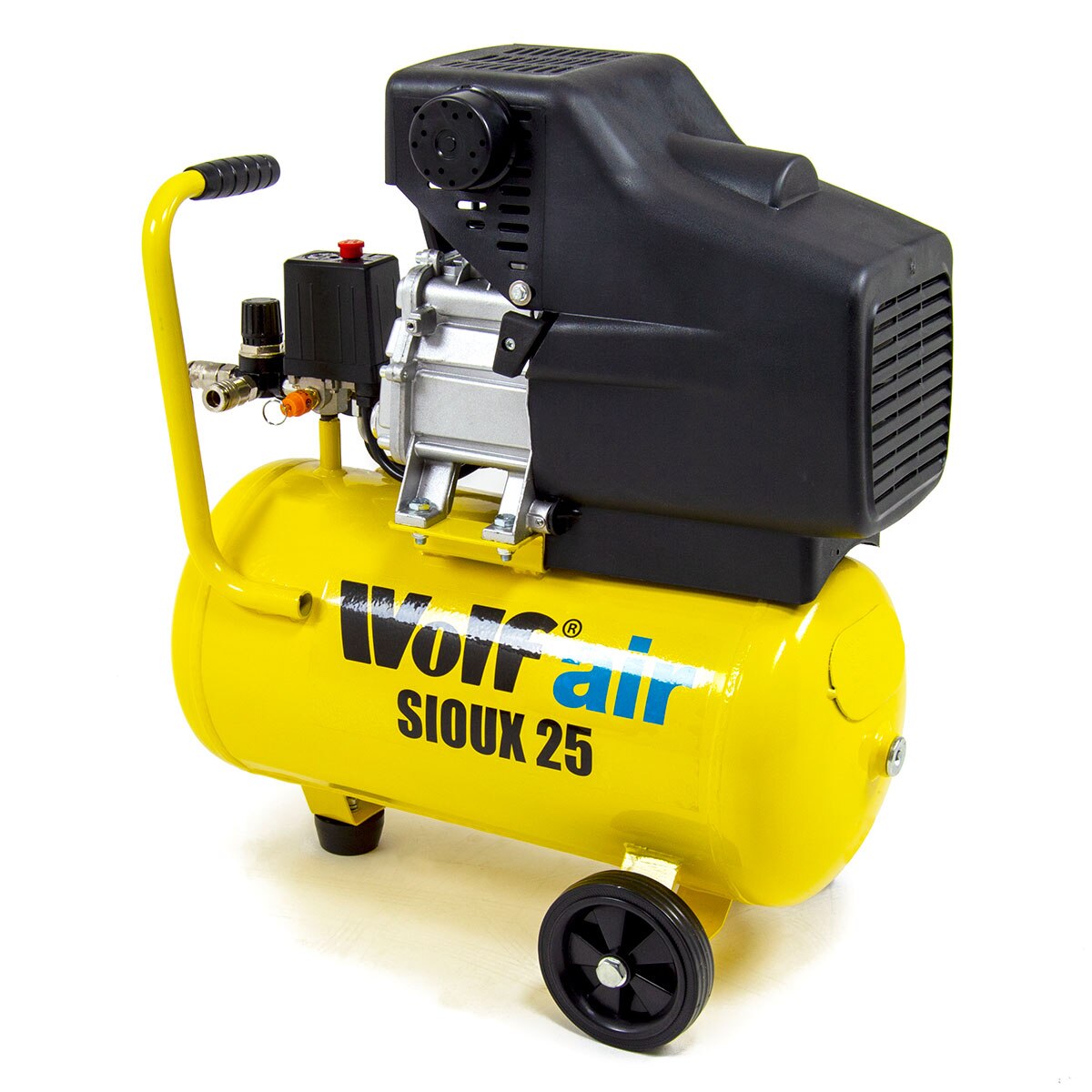 Ex Demo Wolf Sioux 25 9.6CFM 2.5HP Portable Air Compressor 24L - Image 3