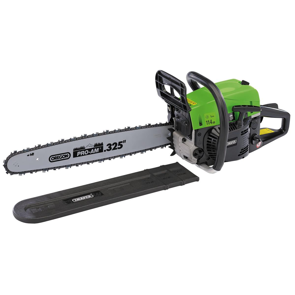 Draper 20" Petrol Chainsaw 52cc - Image 1