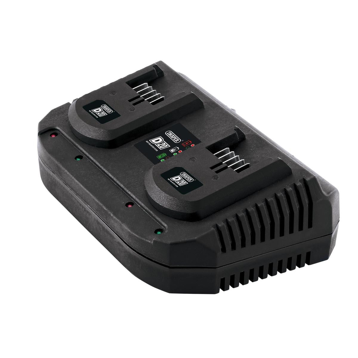 Draper D20 Lithium-Ion 20V Fast Twin Battery Charger - Image 1