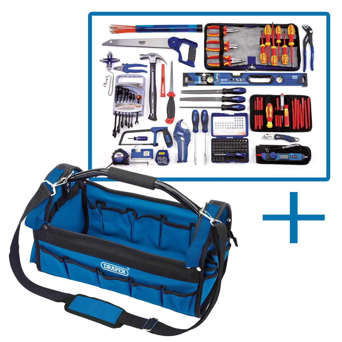 Draper Electricians Tote Bag Tool Kit - Image 1