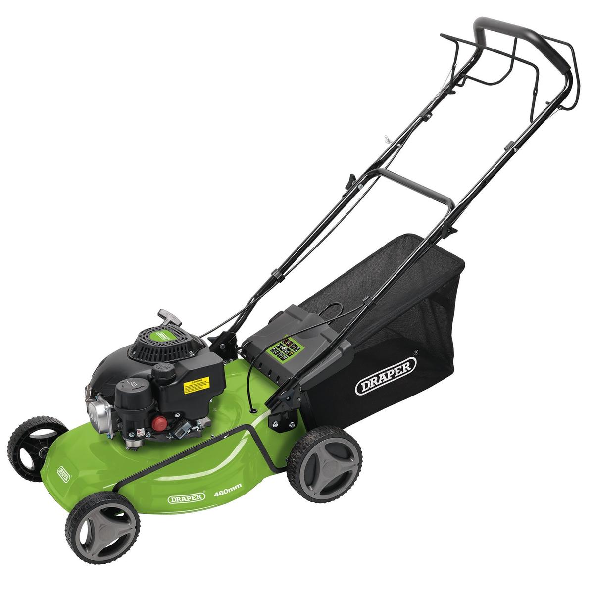 Draper Self-Propelled Petrol Lawn Mower, 460mm, 150cc/3.6HP - Image 1