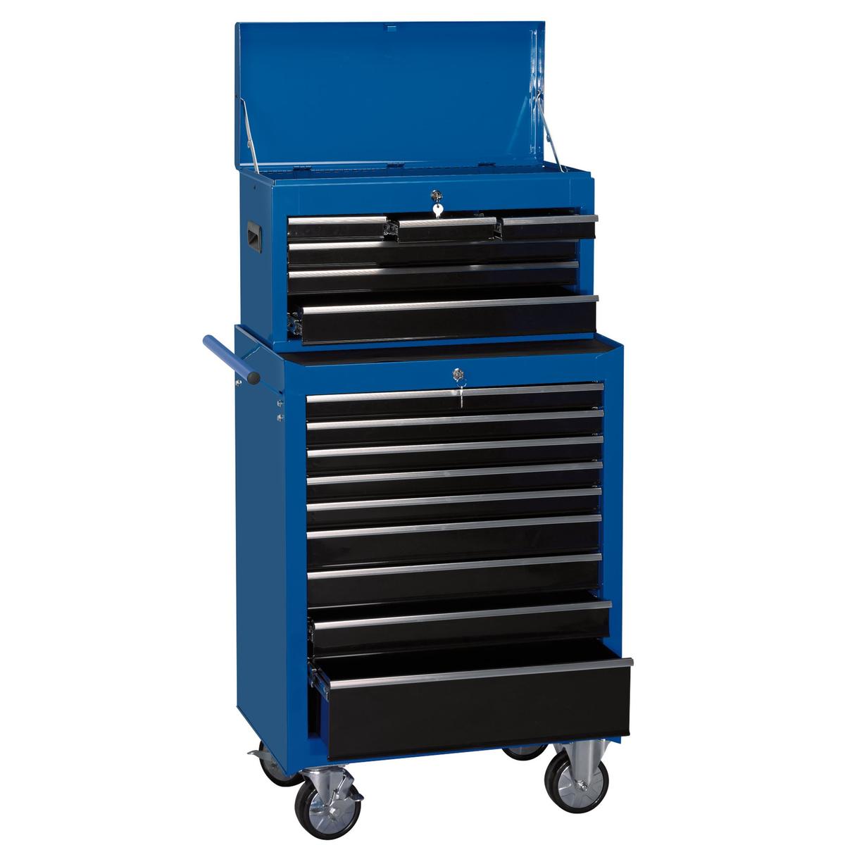 Draper Combination Roller Cabinet and Tool Chest, 15 Drawer, 26", 680 x 458 x 1322mm - Image 1