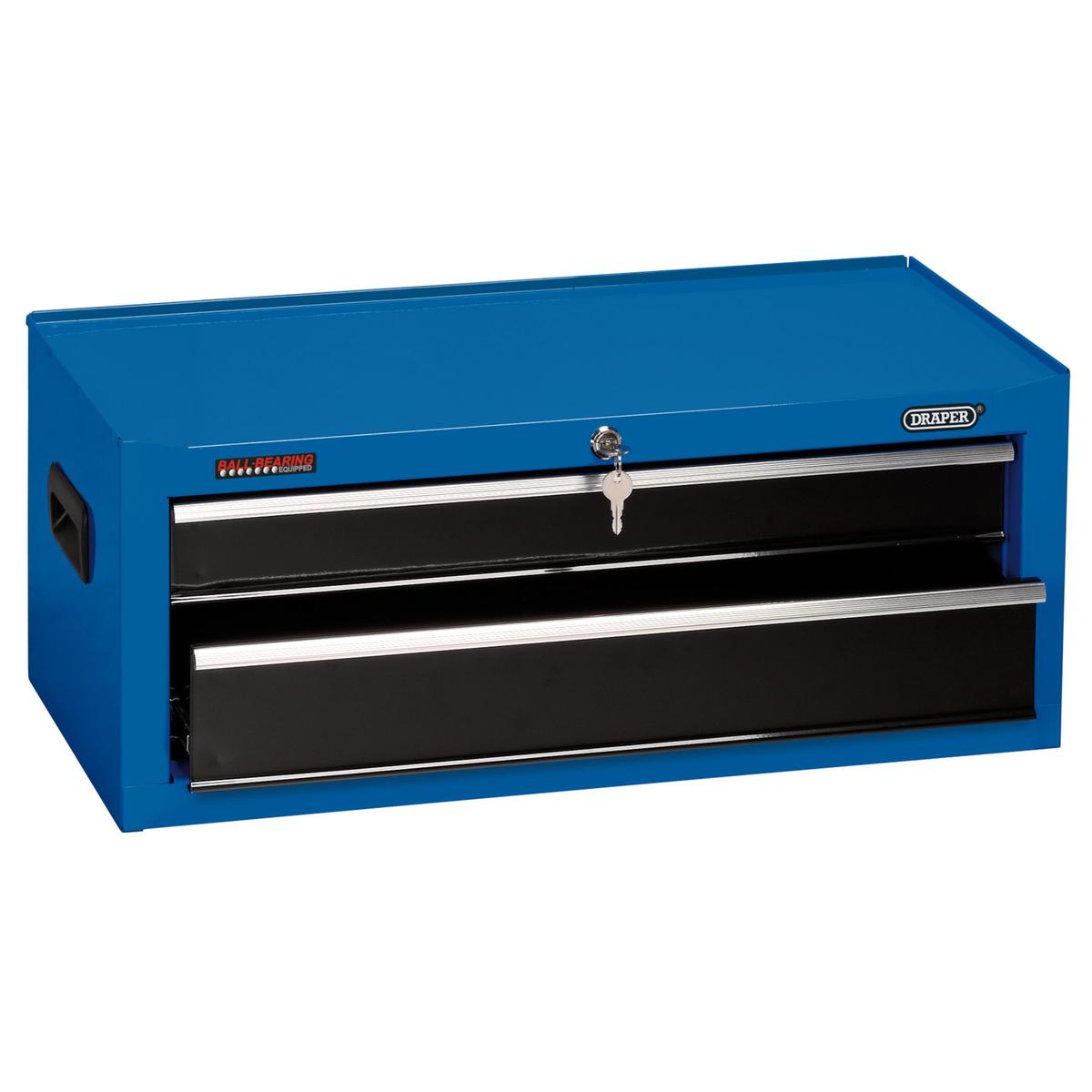 Draper Intermediate Tool Chest, 2 Drawer, 26", Blue - Image 1