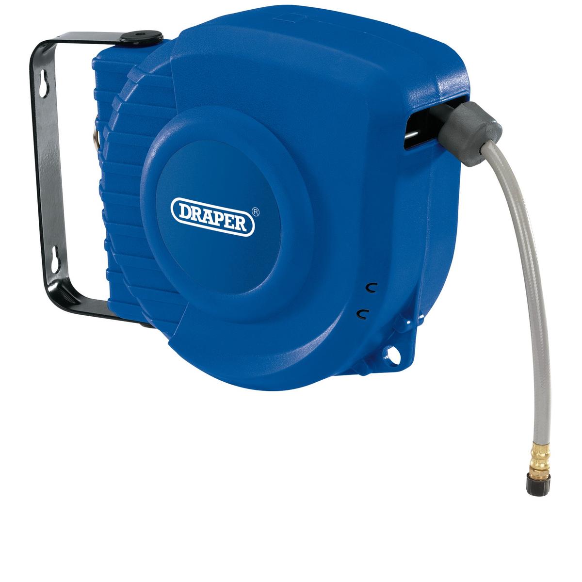 Draper Retractable Air Hose Reel, 12m - Image 1