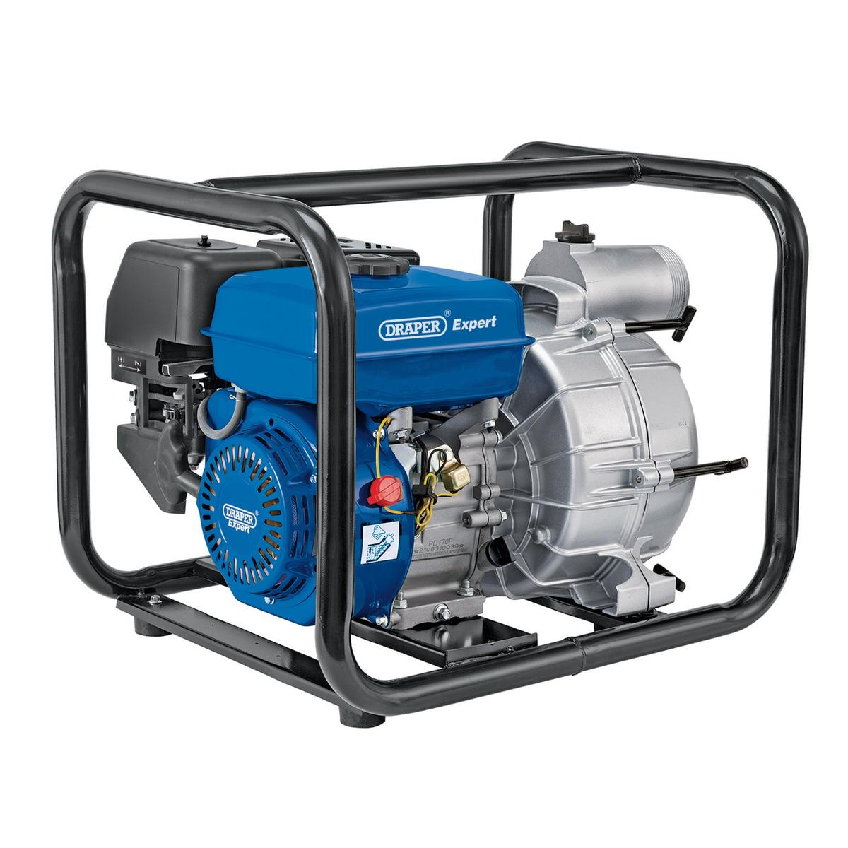 Draper Expert Petrol Trash Water Pump, 750L/min, 7HP - Image 1