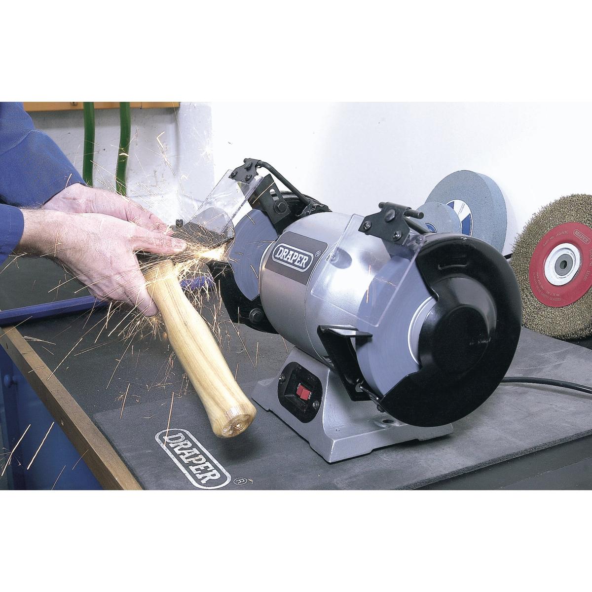 Draper 230V Heavy Duty Bench Grinder, 150mm, 370W - Image 2