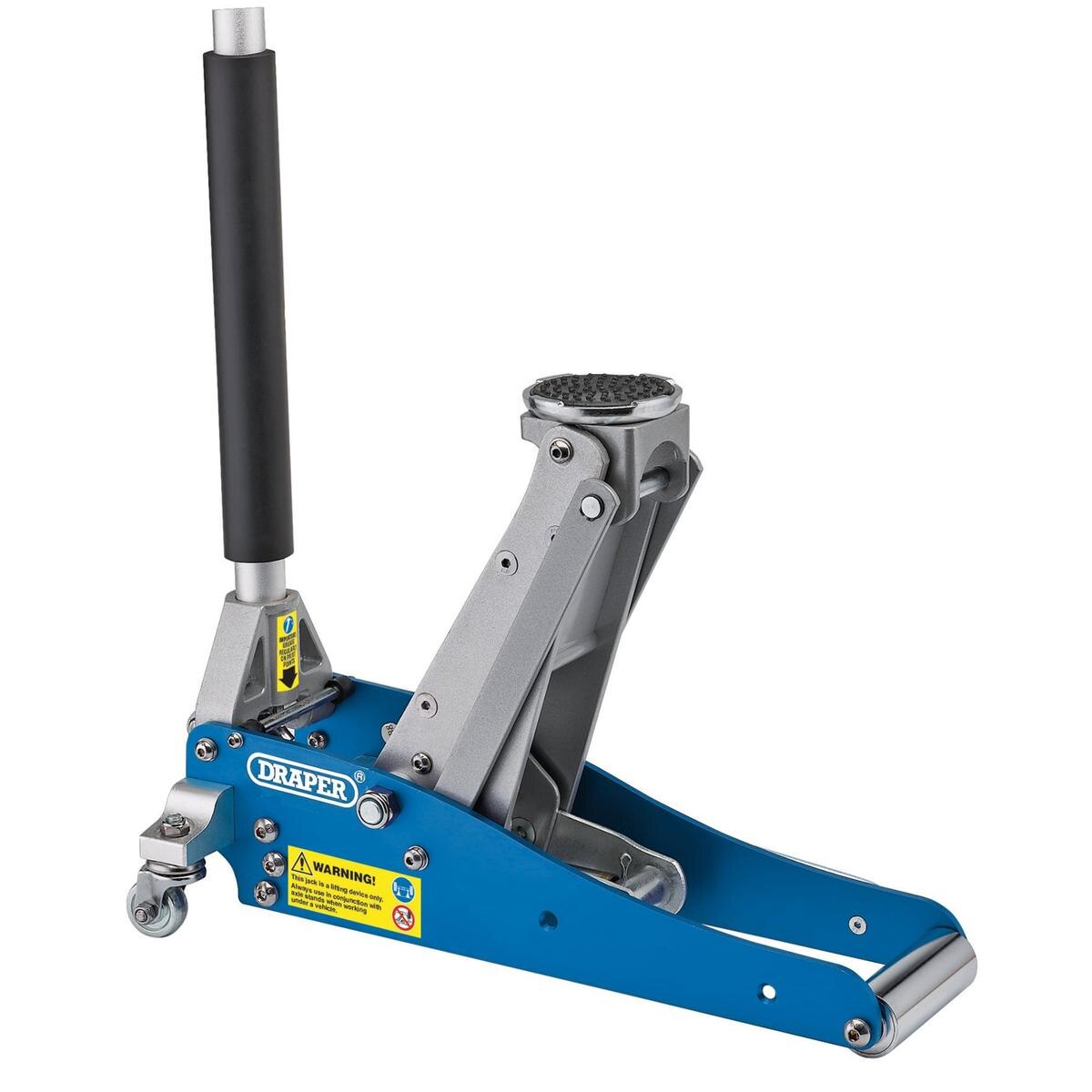 Draper Aluminium Low Profile Trolley Jack, 1.25 Tonne - Image 2