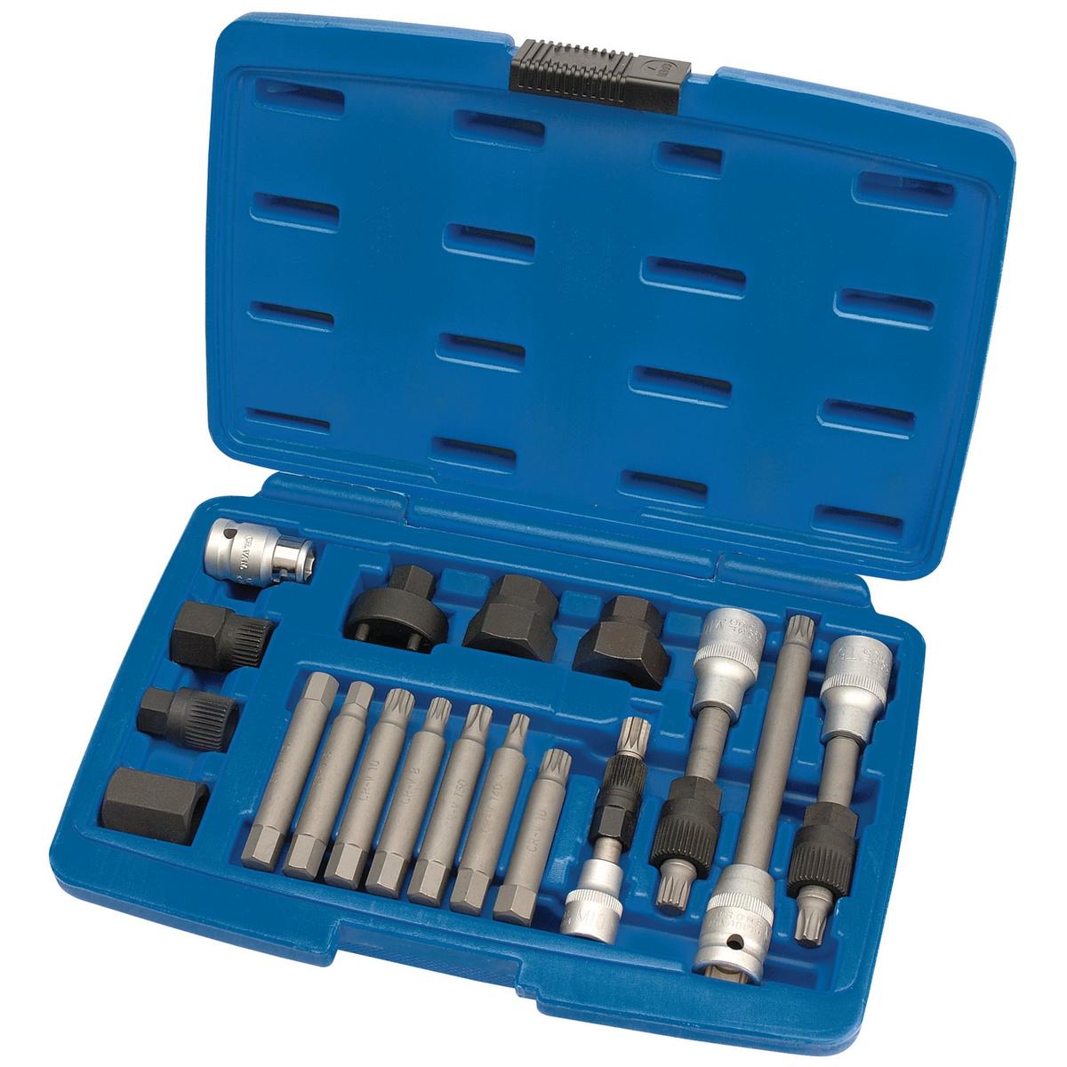 Draper Expert Alternator Pulley Tool Kit (18 Piece) - Image 1