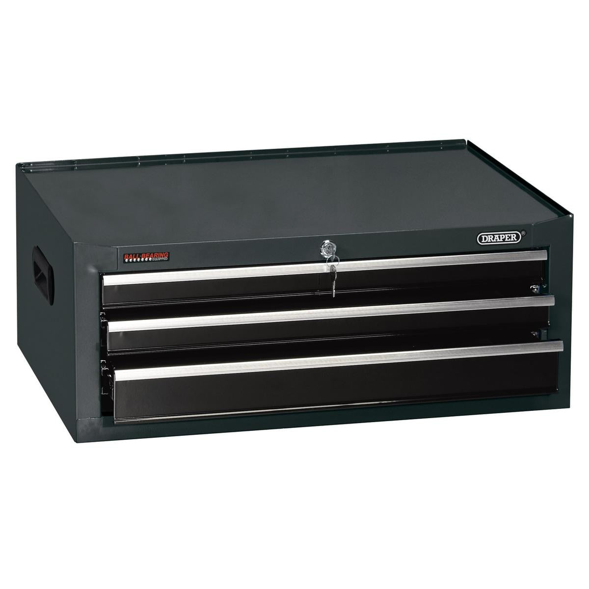 Draper Intermediate Tool Chest, 3 Drawer, 26", Black - Image 1