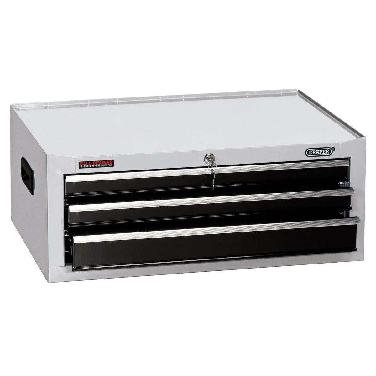 Draper Intermediate Tool Chest, 3 Drawer, 26", White - Image 1