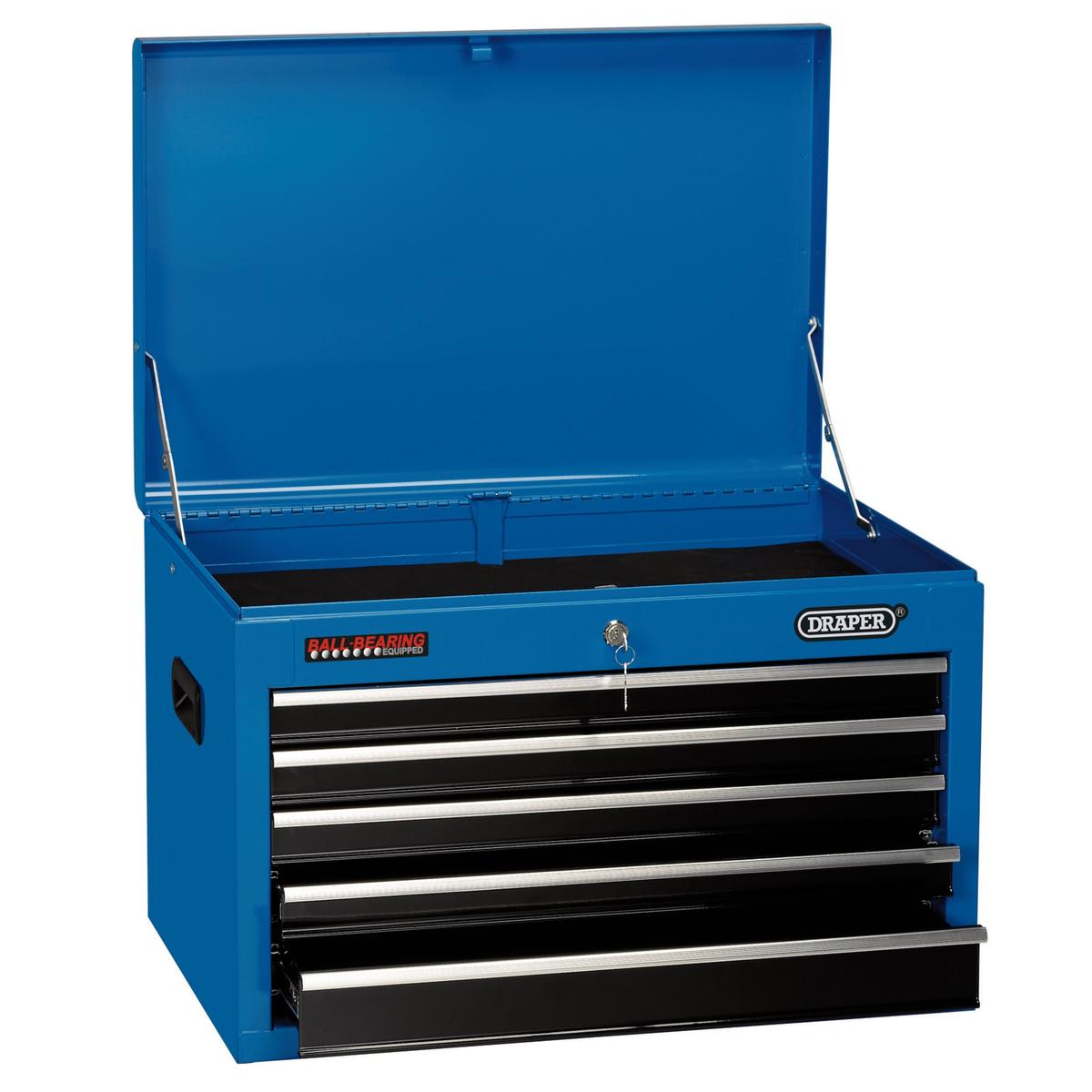 Draper Tool Chest, 5 Drawer, 26", 660 x 445 x 430mm, Blue - Image 1