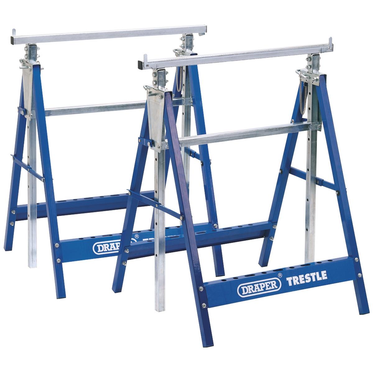 Draper Pair of Telescopic Trestle/Saw Horse, 685 x 585mm - Image 1