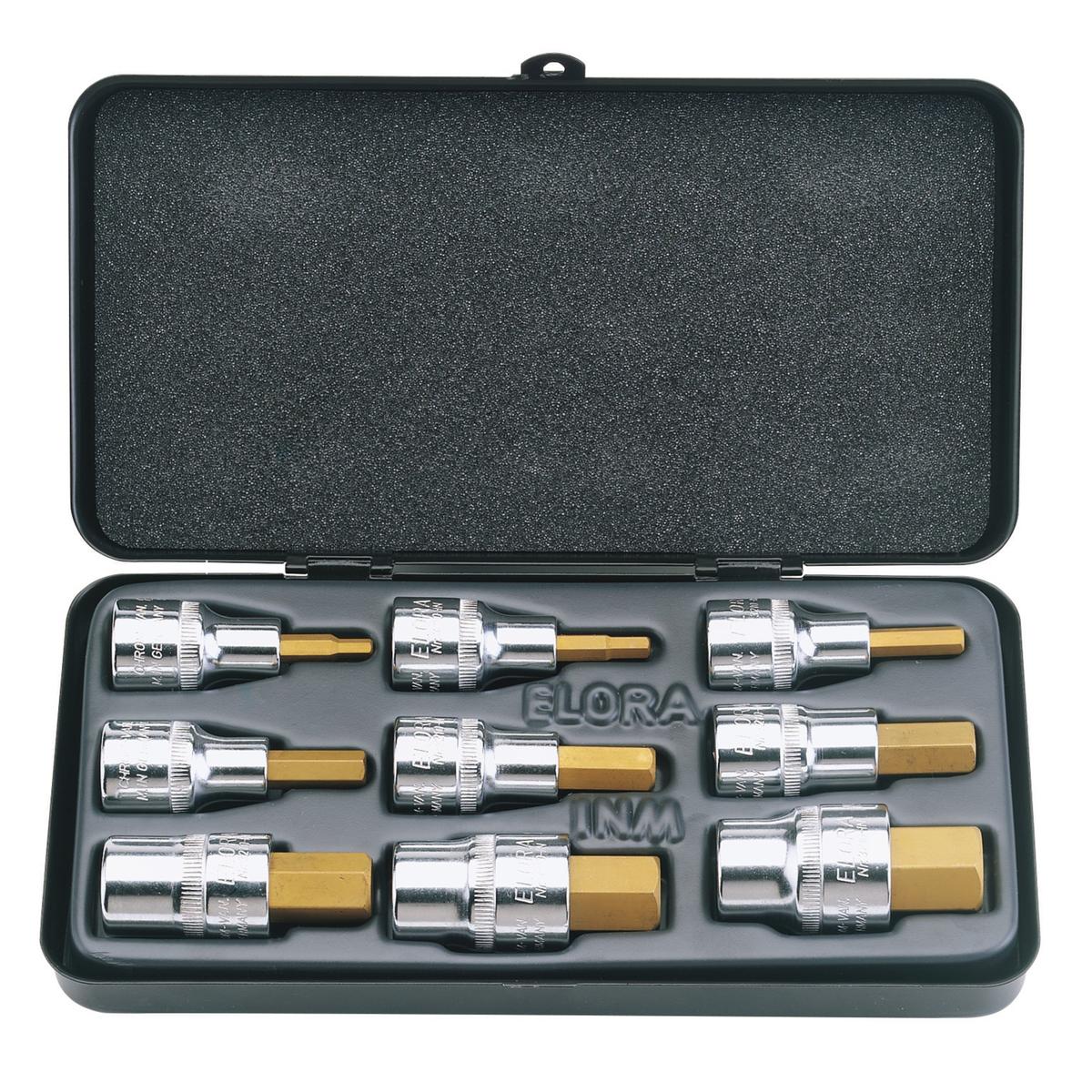 Elora Metric Hexagon Socket Bit Set (9 Piece) - Image 1