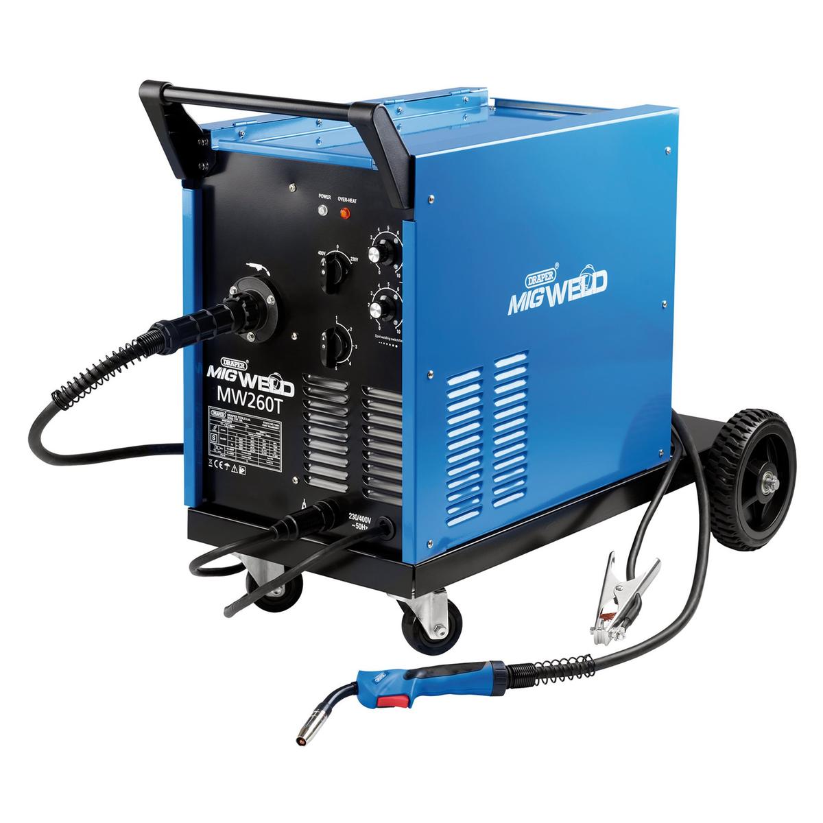 Draper Gas/Gasless MIG Welder, 250A - Image 1