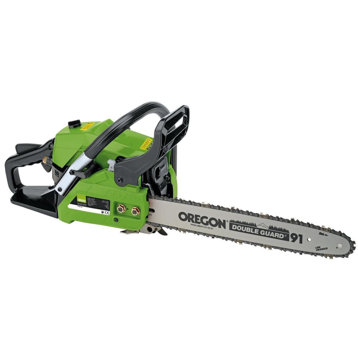 Draper Petrol Chainsaw with Oregon Chain and Bar, 400mm, 37cc - Image 2