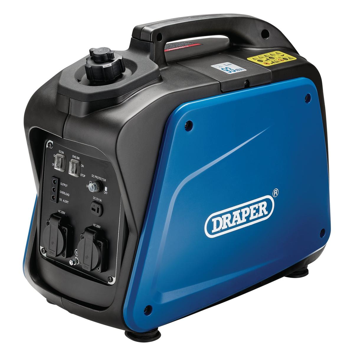 Draper Petrol Inverter Generator, 1700W - Image 1