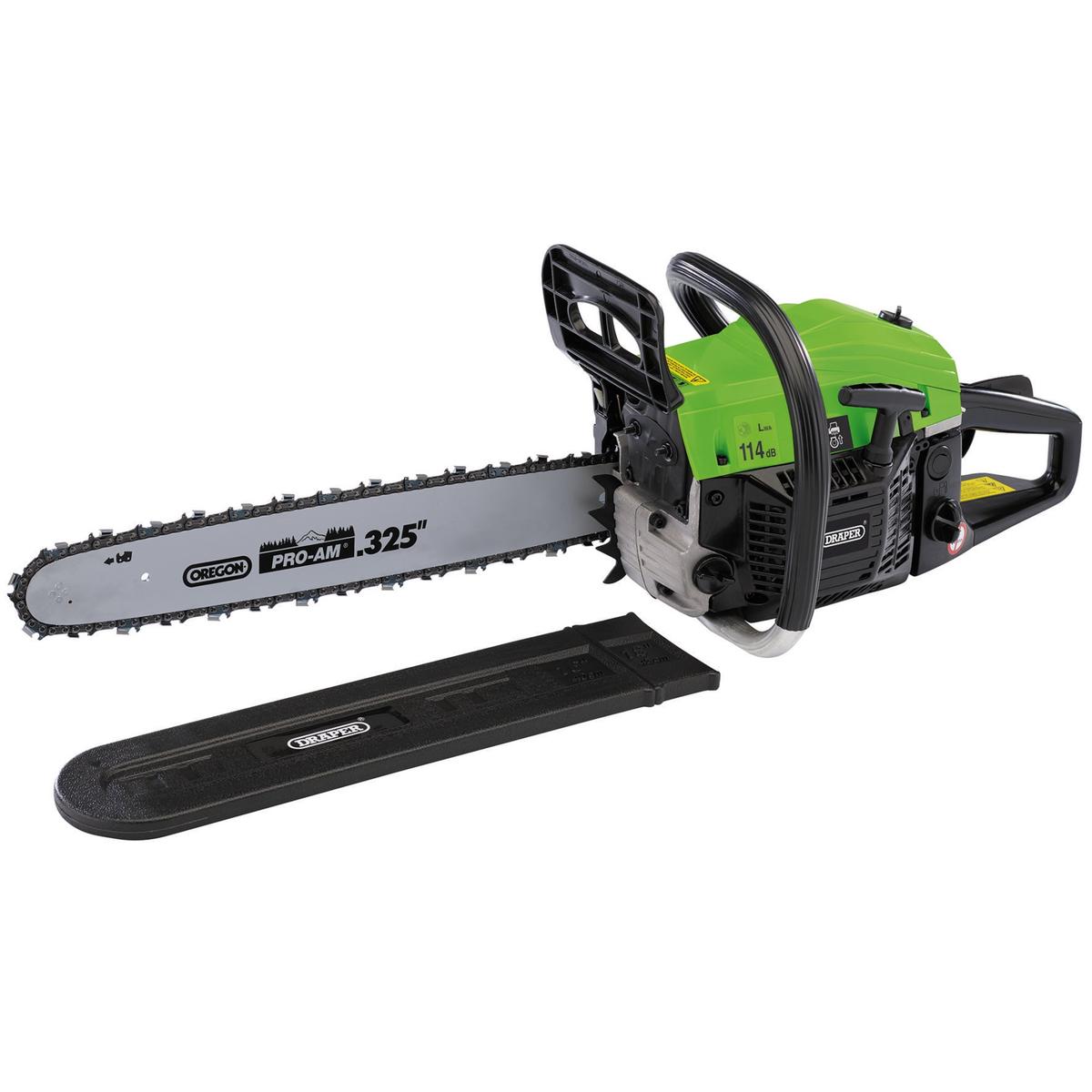 Draper Petrol Chainsaw, 450mm, 45cc - Image 1