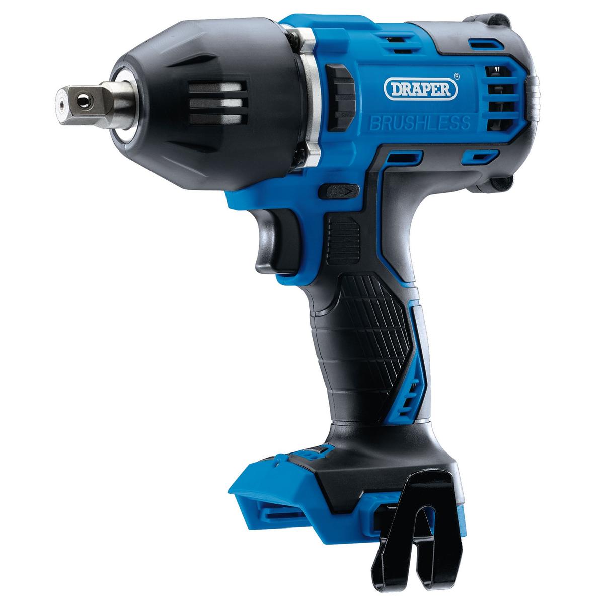 Draper D20 20V Brushless Mid-Torque Impact Wrench, 1/2" Sq. Dr., 400Nm (Sold Bare) - Image 1