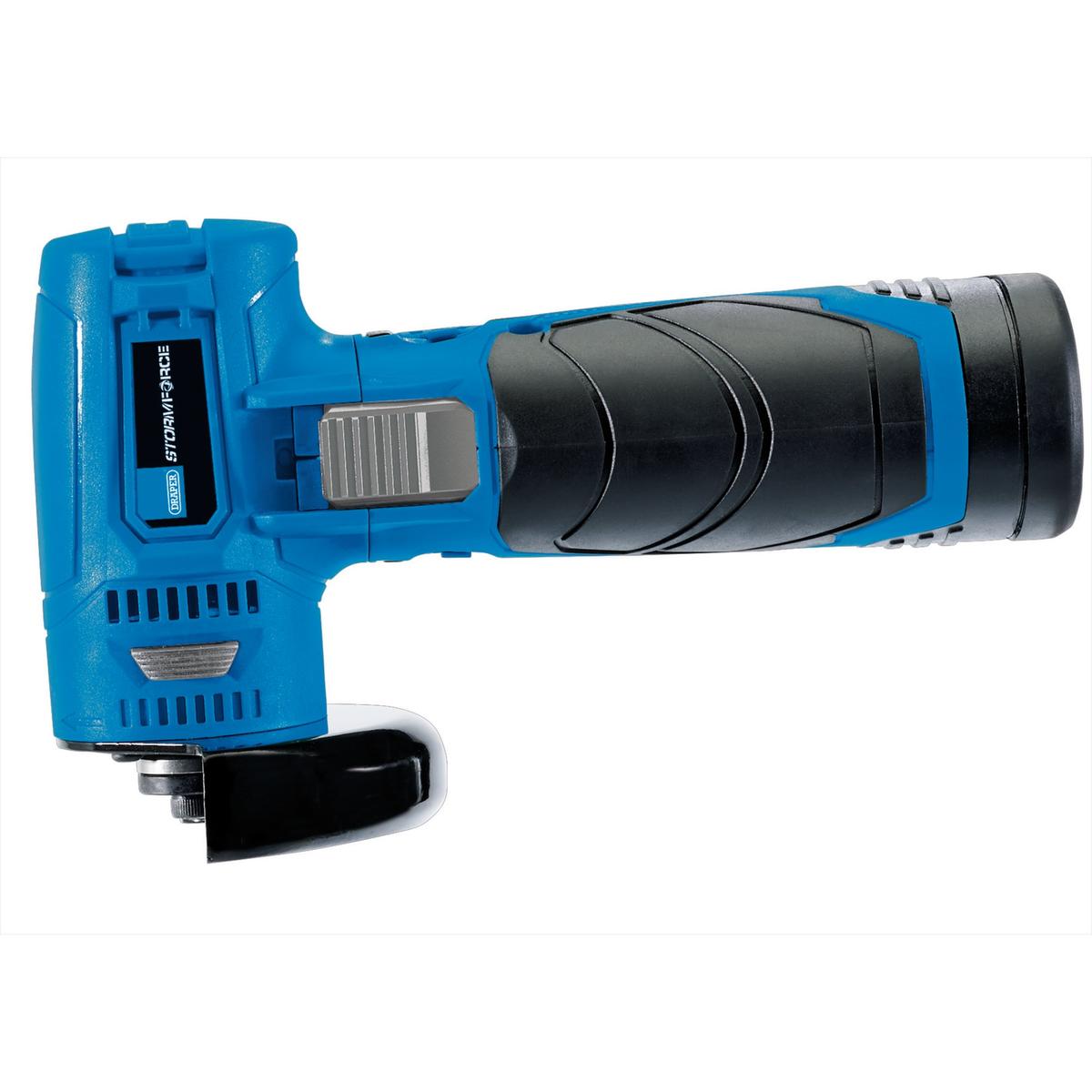 Draper Storm Force 10.8V Power Interchange Brushless Angle Grinder/Cut Off Tool (Sold Bare) - Image 2