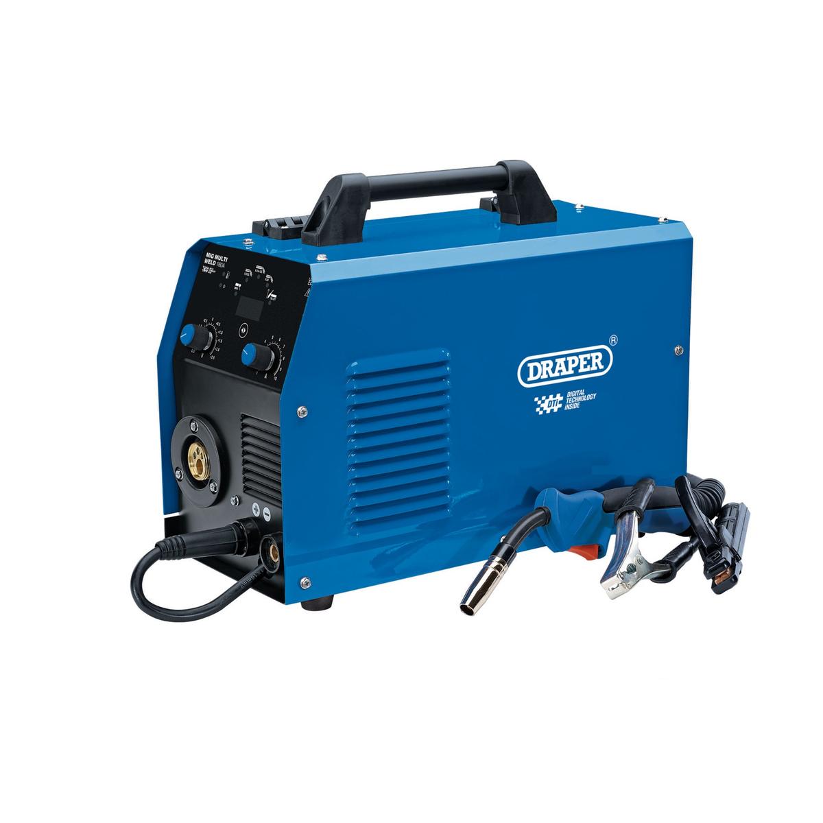 Draper Gas/Gasless MIG Inverter Multi-Welder Dti, 160A - Image 1