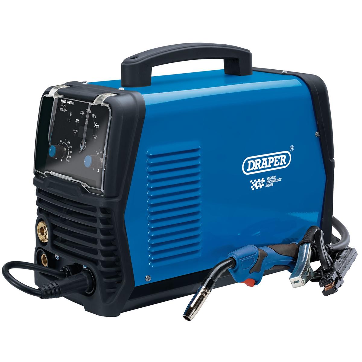 Draper Gas/Gasless AC/DC MIG Aluminium Welder Dti, 160A - Image 1