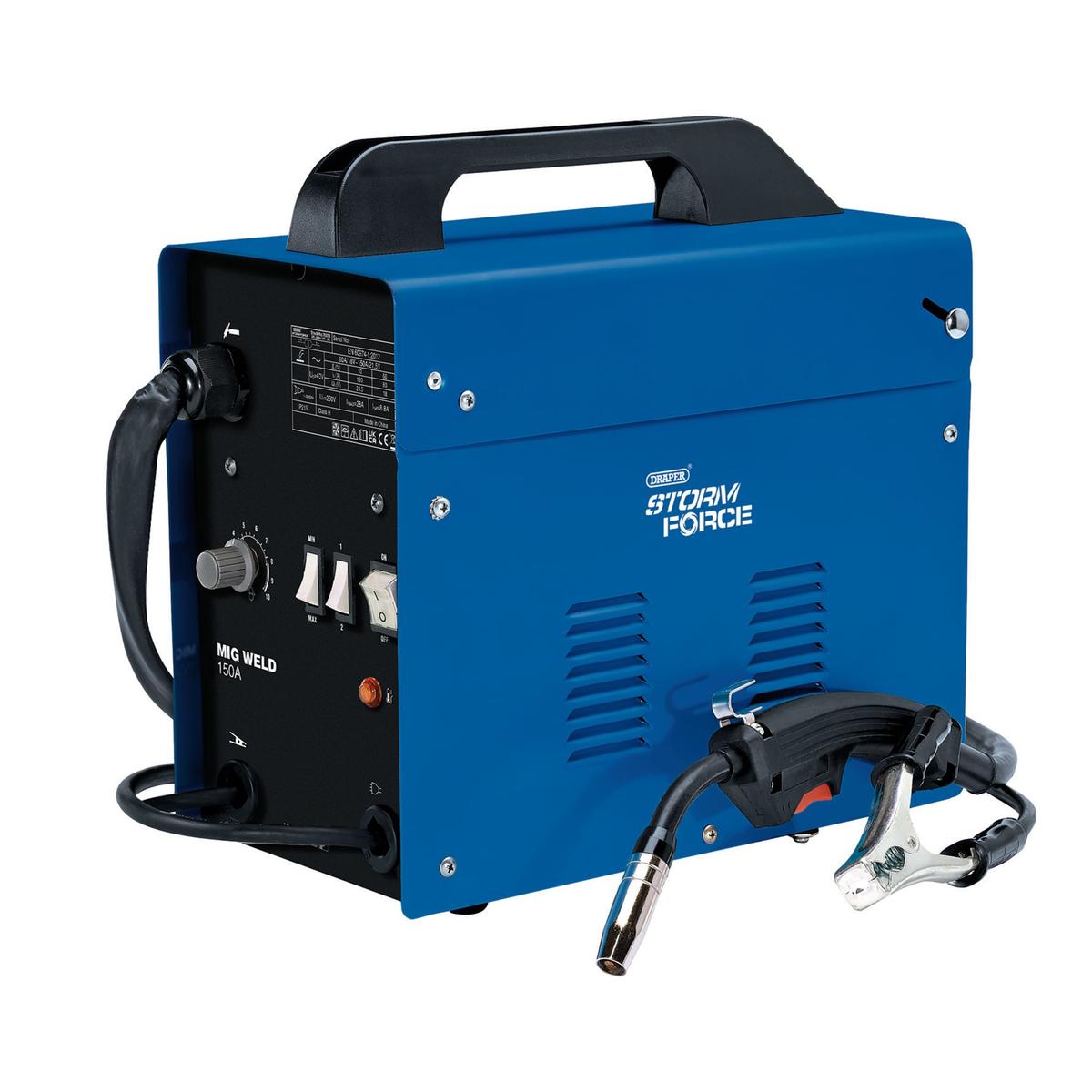 Draper Storm Force Gasless MIG Welder, 150A - Image 1