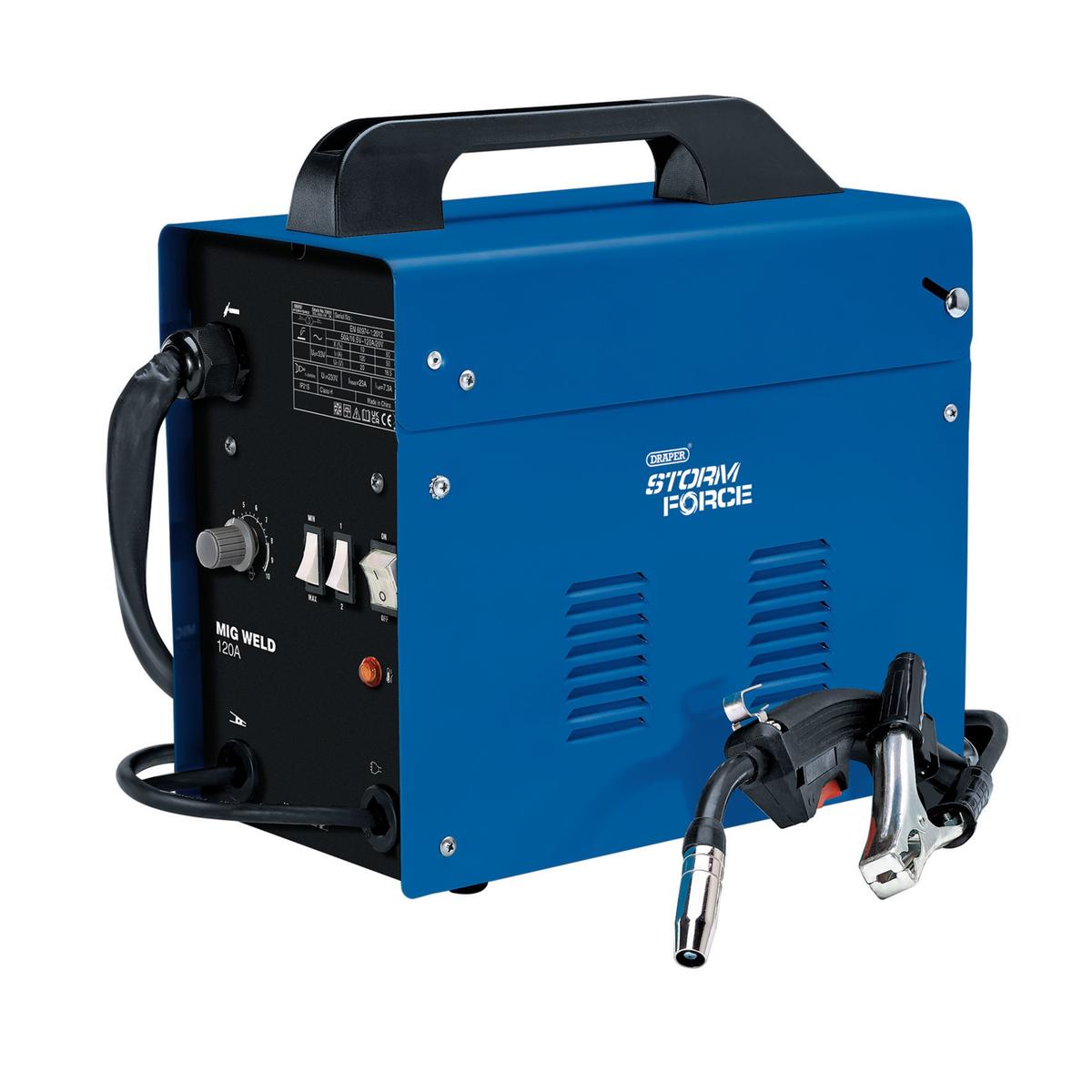 Draper Storm Force Gasless MIG Welder, 120A - Image 1