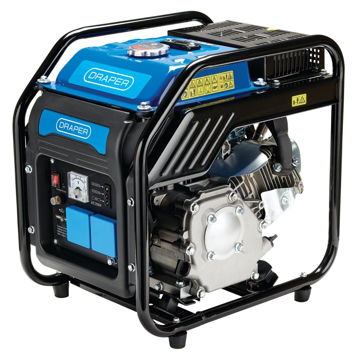 Draper Petrol Open Frame Inverter Generator, 2800W - Image 1