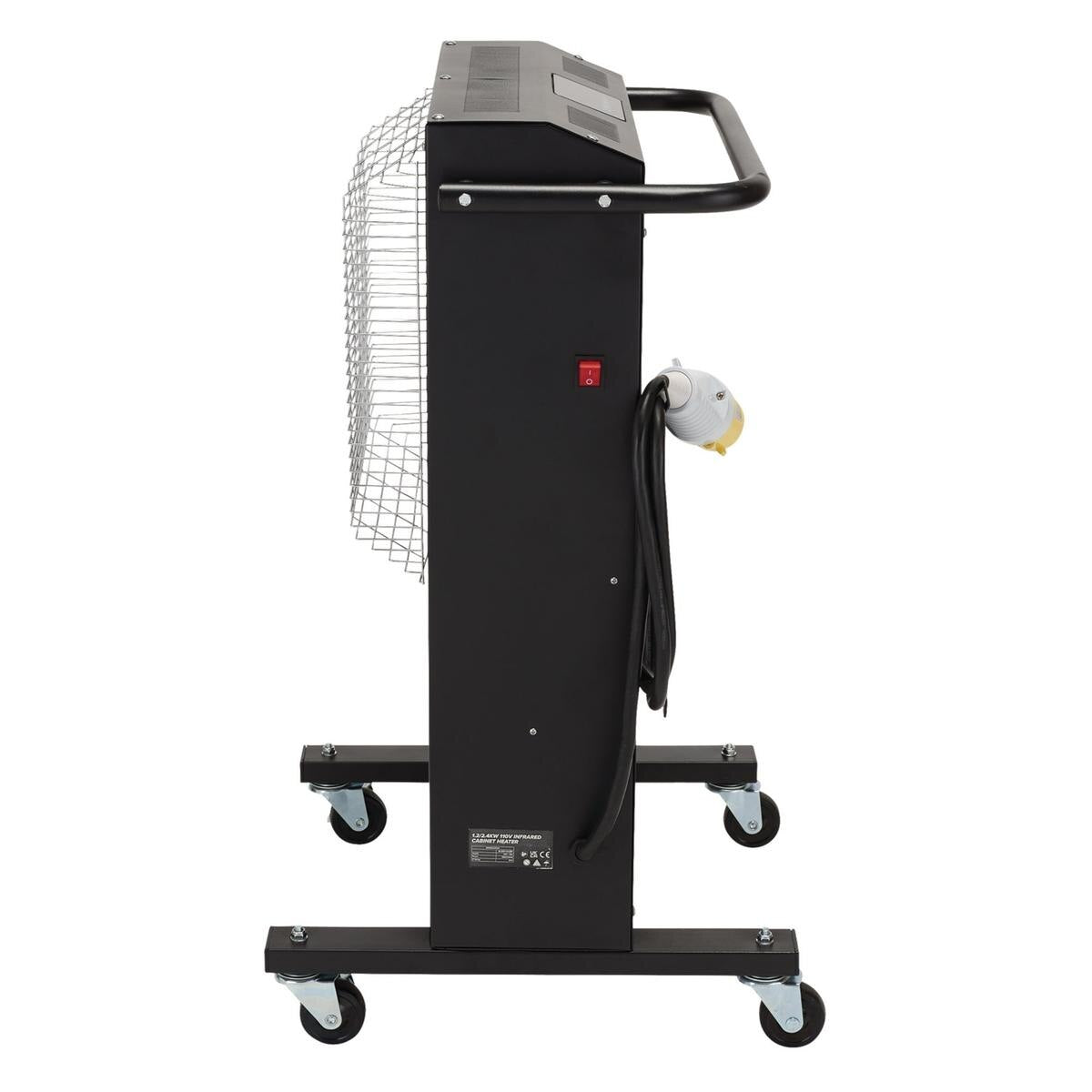 Draper 110V Infrared Cabinet Heater, 2.4kW, 8188 BTU - Image 2