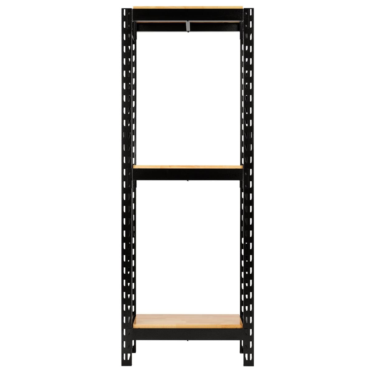 BUNKER 14 Piece Modular 3 Tier Racking with Hardwood Shelving, 750mm - Image 2