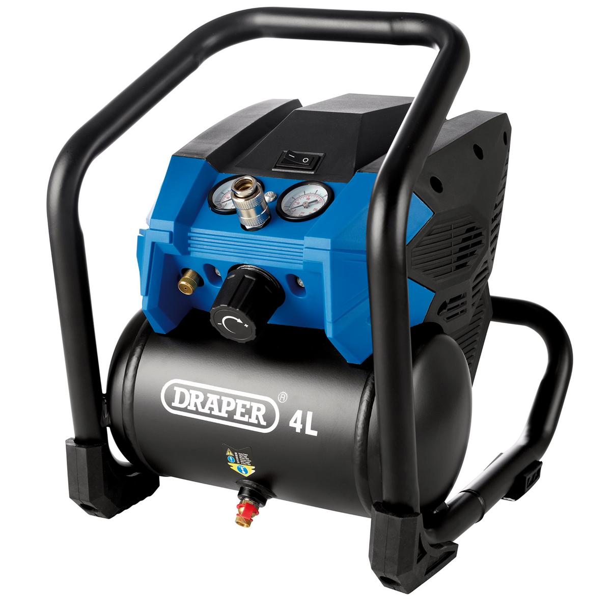 Draper D20 20V Compressor, 4L (Sold Bare) - Image 1