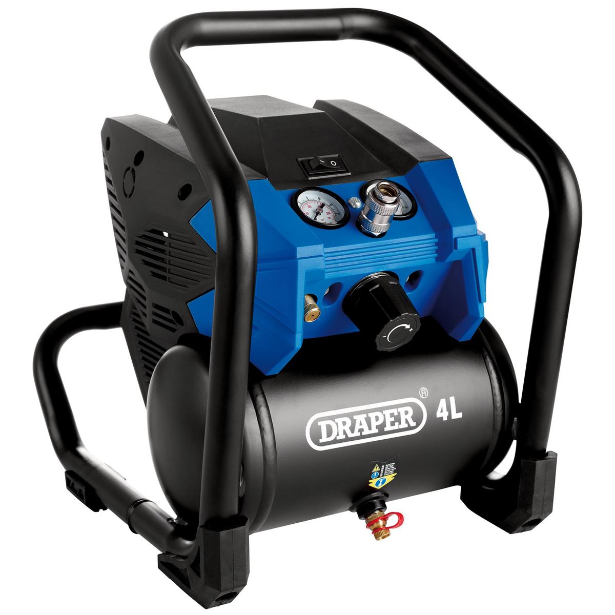 Draper D20 20V Compressor, 4L (Sold Bare) - Image 2