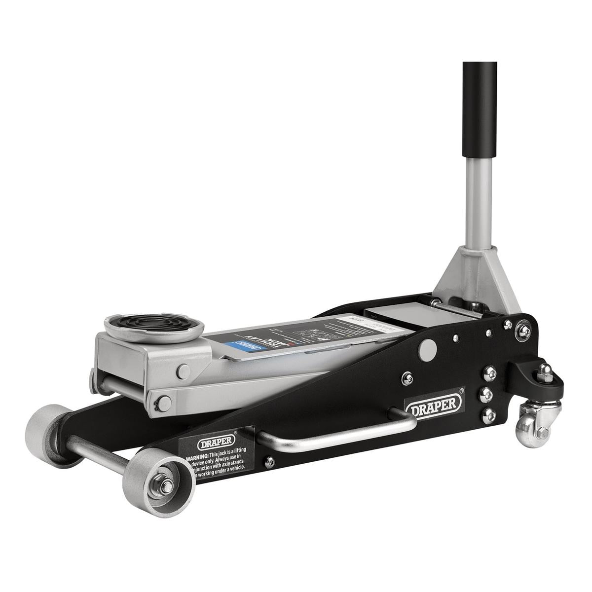 Draper Aluminium and Steel Racing Trolley Jack, 2.5 Tonne - Image 1