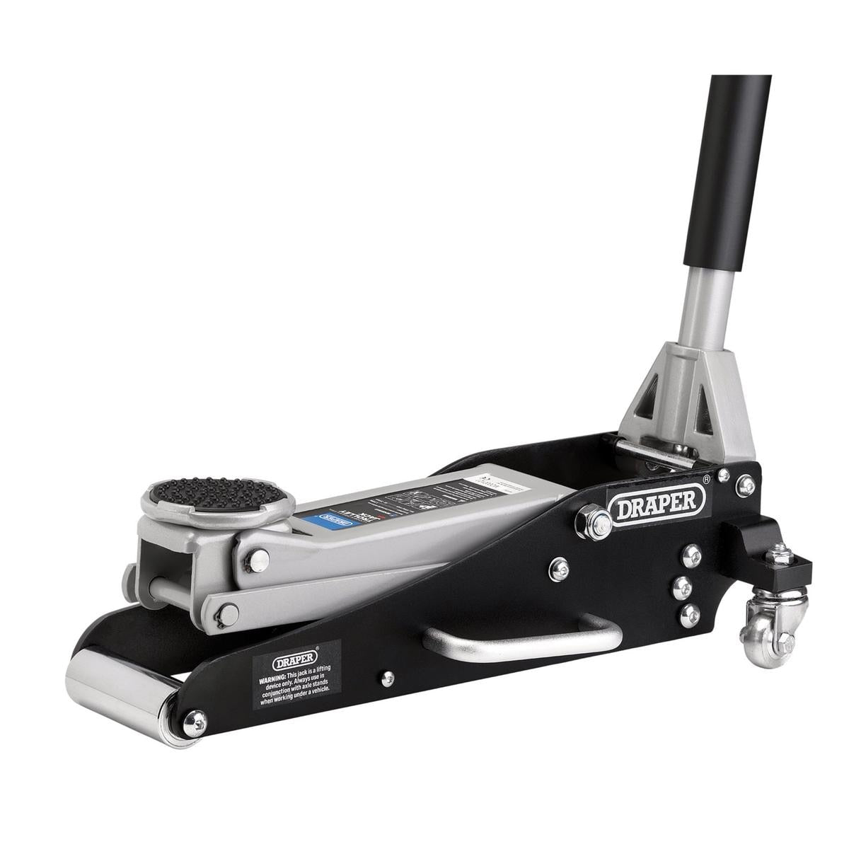 Draper Aluminium and Steel Racing Trolley Jack, 1.5 Tonne - Image 1